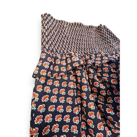 Chelsea & Violet Foulard Stamp Print Smocked Yoke Tiered Ruffle Mini Skirt | XL - Picture 8 of 11